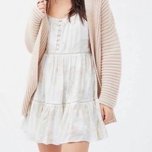 White Honey Tiered Frock Mini Dress